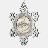 Tinted New Jersey State Quarter Tin Sneeuwvlok Ornament (Rechts)