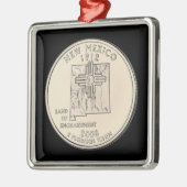 Tinted New Mexico State Quarter Metalen Ornament (Links)