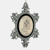 Tinted New Mexico State Quarter Tin Sneeuwvlok Ornament (Links)