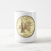 Tinted New York State Quarter Design Koffiemok (Center)