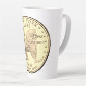 Tinted New York State Quarter Design Latte Mok (Rechterhoek)