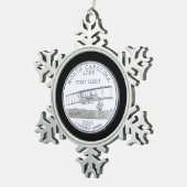 Tinted North Carolina State Quarter Tin Sneeuwvlok Ornament (Rechts)