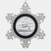 Tinted North Carolina State Quarter Tin Sneeuwvlok Ornament (Voorkant)