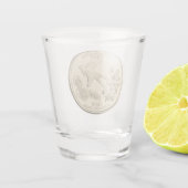 Tinted Oklahoma State Quarter Design Shot Glas (Achterkant)