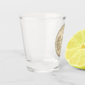 Tinted Oklahoma State Quarter Design Shot Glas (Links)