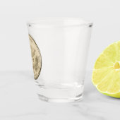 Tinted Oklahoma State Quarter Design Shot Glas (Rechts)