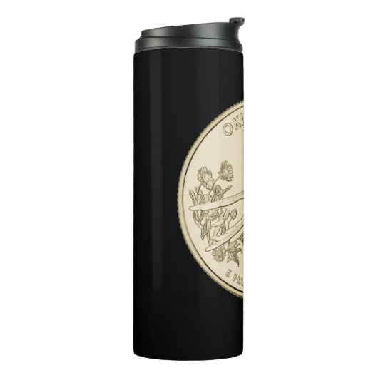 Tinted Oklahoma State Quarter Design Thermosbeker (Gedraaid links)