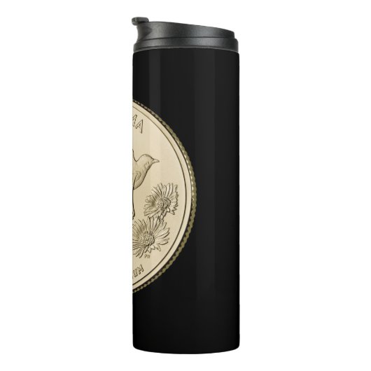 Tinted Oklahoma State Quarter Design Thermosbeker (Geroteerd rechts)