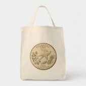 Tinted Oklahoma State Quarter Design Tote Bag (Voorkant)