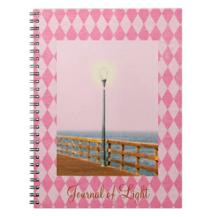 Tinted Pier Lamp Post Pink Argyle Journal Notitieboek
