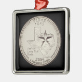 Tinted Texas State Quarter Metalen Ornament (Links)