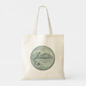 Tinted Washington State Quarter Design Tote Bag (Achterkant)