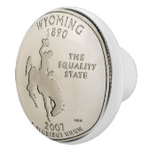 Tinted Wyoming State Quarter Design Keramische Knop (Rechts)