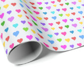 Tinteleurhartjespatroon Cadeaupapier (Rol Hoek)