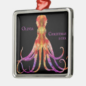  tinteling octopus rood Paars Sinaasappel metaal o Metalen Ornament (Links)