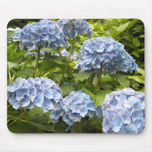 Tinten Blau Hortensia's Muismat (Voorkant)