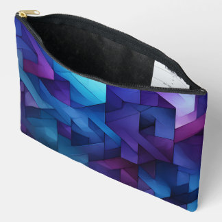 TINTEN BLAUW EN PAARS ZIG ZAG PATRONE ETUI