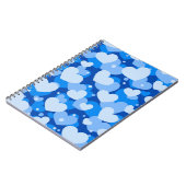 TINTEN BLAUWE WATERVERF LIEFDE HARTEN NOTITIEBOEK (Linkerzijde)