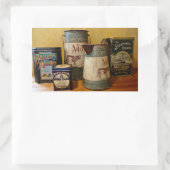  tinten en juwelen rechthoekige sticker (Tas)