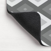 Tinten grijs diamant patroon muismat (Hoek)