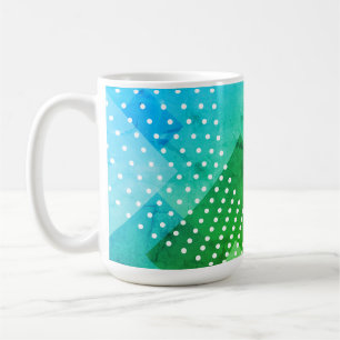 Tinten groen blauw koffiemok