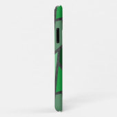 Tinten groen gebrandschilderd glas patroon Case-Mate iPhone case (Achterkant/rechts)