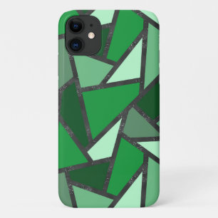 Tinten groen gebrandschilderd glas patroon Case-Mate iPhone case