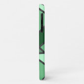 Tinten groen gebrandschilderd glas patroon Case-Mate iPhone case (Achterkant/links)