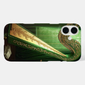 TINTEN GROEN & GELE IERSE KELTISCHE HARPS Case-Mate iPhone CASE (Achterkant (horizontaal))