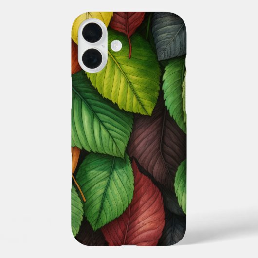 TINTEN GROEN ROOD GOUD VALLEN BLADEREN Case-Mate iPhone CASE (Achterkant)