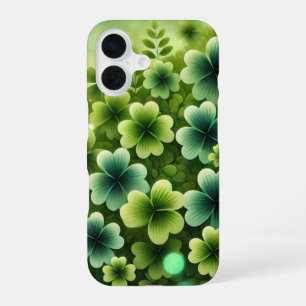 TINTEN GROENE IERSE KLAVERBLADEN iPhone 16 HOESJE