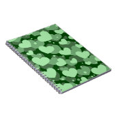 TINTEN GROENE WATERVERF LIEFDE HARTEN NOTITIEBOEK (Rechterzijde)