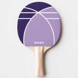 Tinten Paars Gepersonaliseerde Ping Pong Bat Tafeltennisbatje