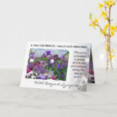 tinten paarse sympathiekaart 15a kaart (Gele Bloem)