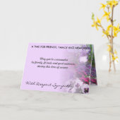 tinten paarse sympathiekaart 16a kaart (Gele Bloem)