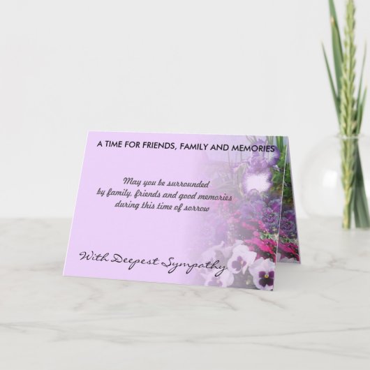 tinten paarse sympathiekaart 16a kaart (Voorkant)