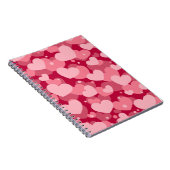 TINTEN RODE WATERVERF LIEFDE HARTEN NOTITIEBOEK (Rechterzijde)