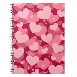 TINTEN RODE WATERVERF LIEFDE HARTEN NOTITIEBOEK