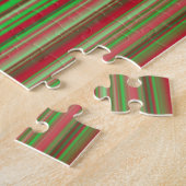 Tinten rood en groen legpuzzel (Zijkant)