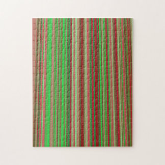 Tinten rood en groen legpuzzel