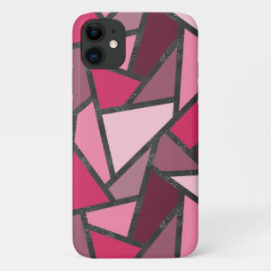 Tinten roze gebrandschilderd glas patroon Case-Mate iPhone case
