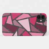 Tinten roze gebrandschilderd glas patroon Case-Mate iPhone case (Achterkant (horizontaal))