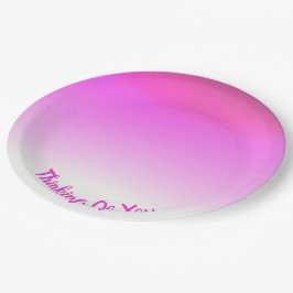 tinten roze papieren bordje