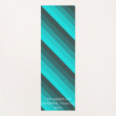 Tinten turquoise yogamat (Voorkant)