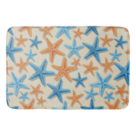 TINTEN VAN BLAUW EN ORANJE TROPISCHE ZEESTER BADMAT
