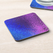 Tinten van blauw en Paarse Abstracte kurk Onderzet Drankjes Onderzetter (Linkerzijde)