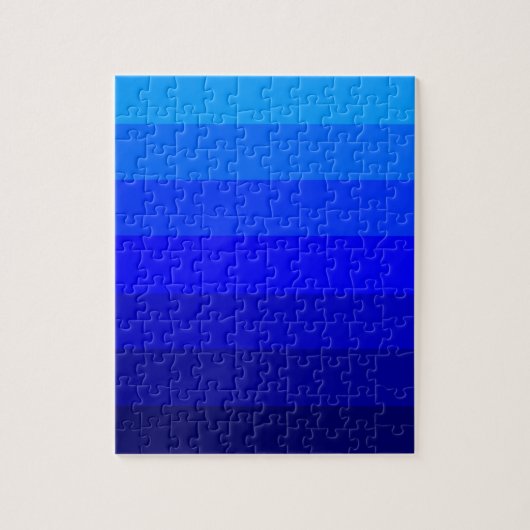 Tinten van blauw legpuzzel (Verticaal)