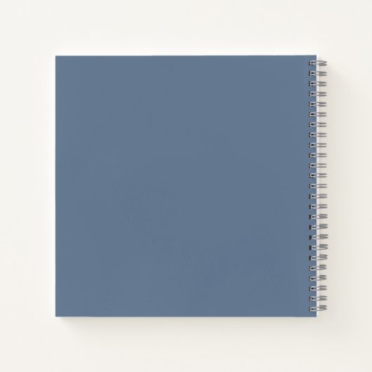 Tinten van Blauw Motivatie Quote Schetsen Notitieboek (Achterkant)