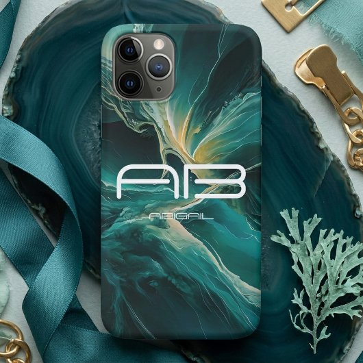 Tinten van Blauw: Oceandromen Personaliseerbaar Case-Mate iPhone Case