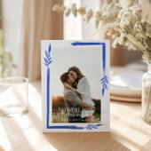 Tinten van blauw Save the Date Briefkaart